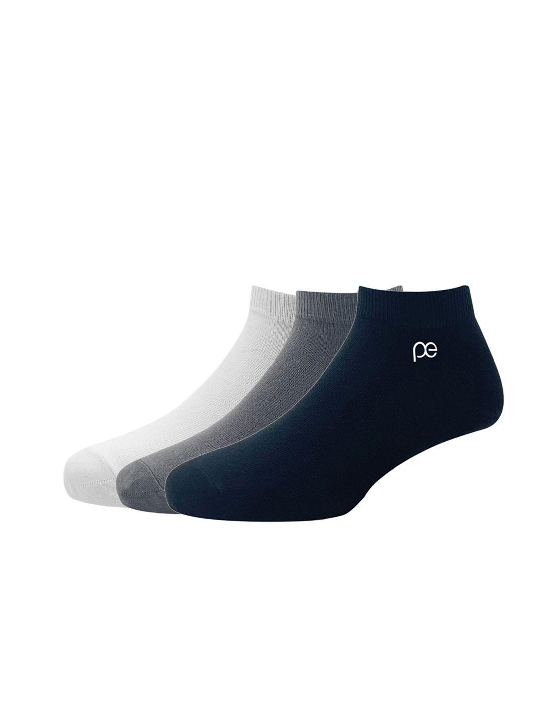 peter-england-men-white-&-grey-pack-of-3-cotton-ankle-length-socks