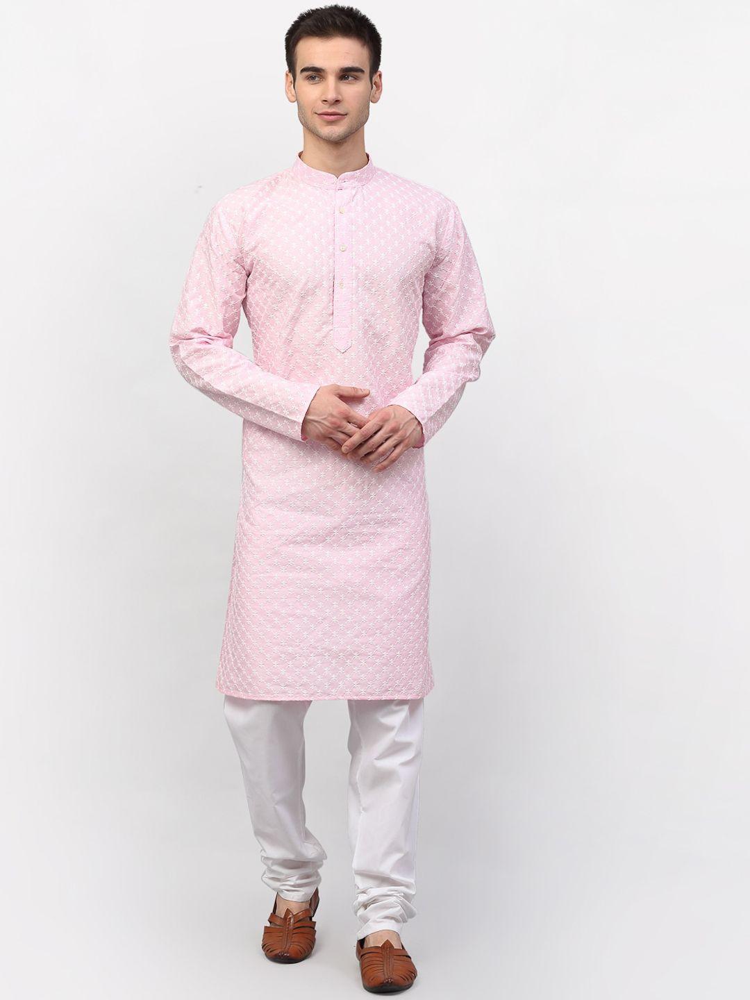 jompers-men-pink-embroidered-kurta-with-churidar