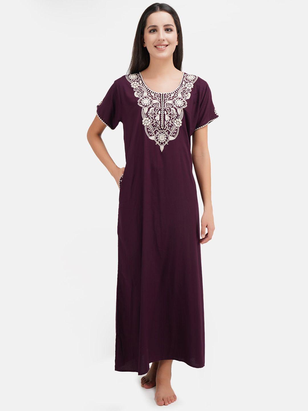 koi-sleepwear-women-purple-embroidered-maxi-night-dress