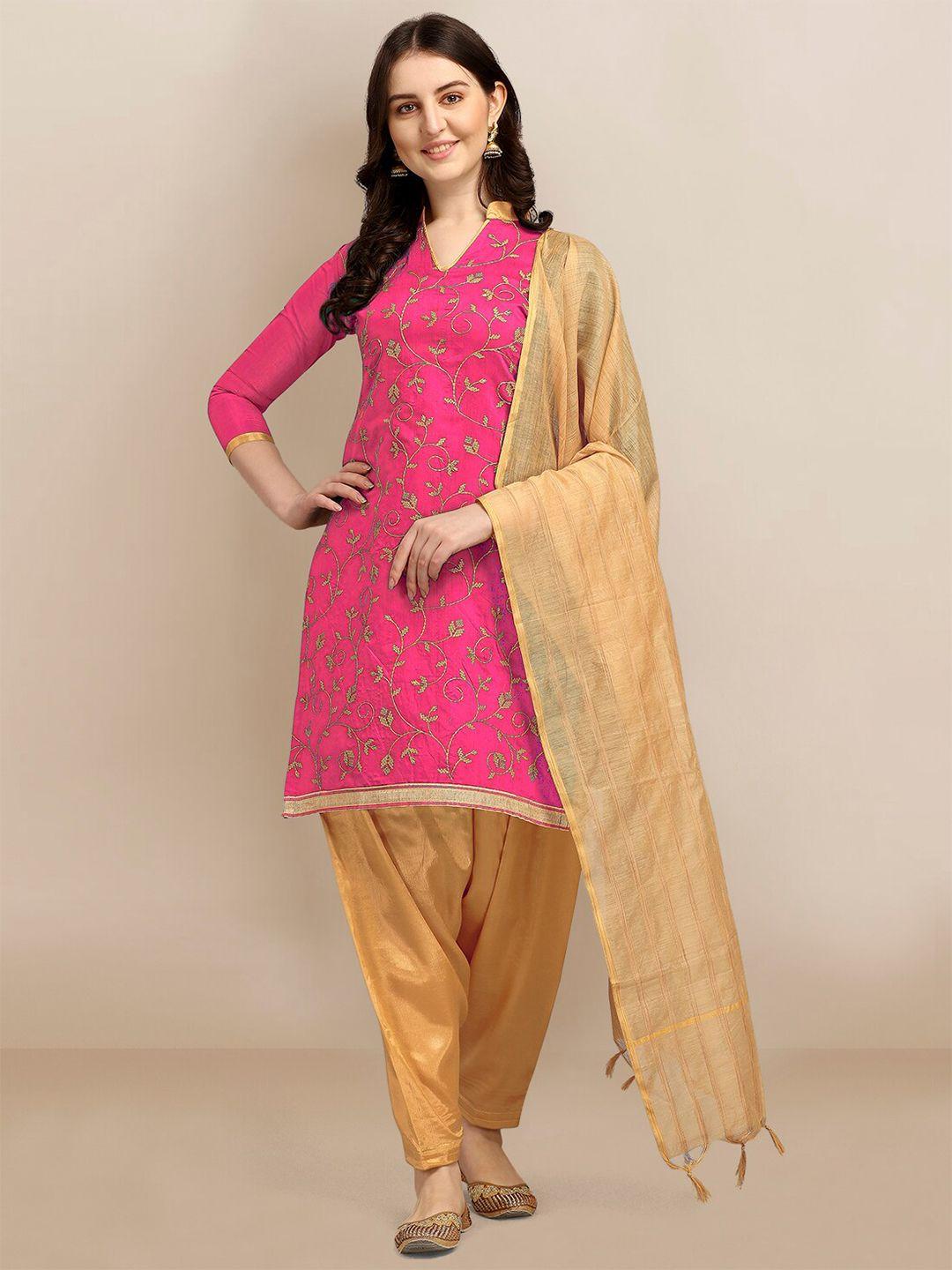 ethnic-junction-pink-&-gold-toned-embroidered-unstitched-dress-material