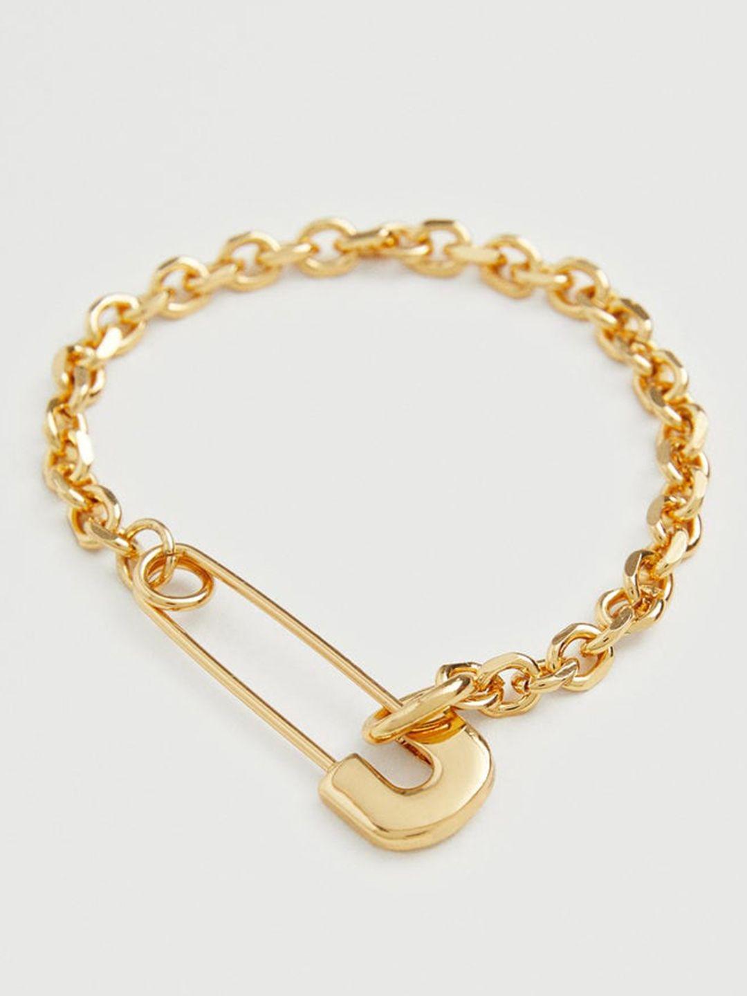 mango-women-gold-toned-link-bracelet