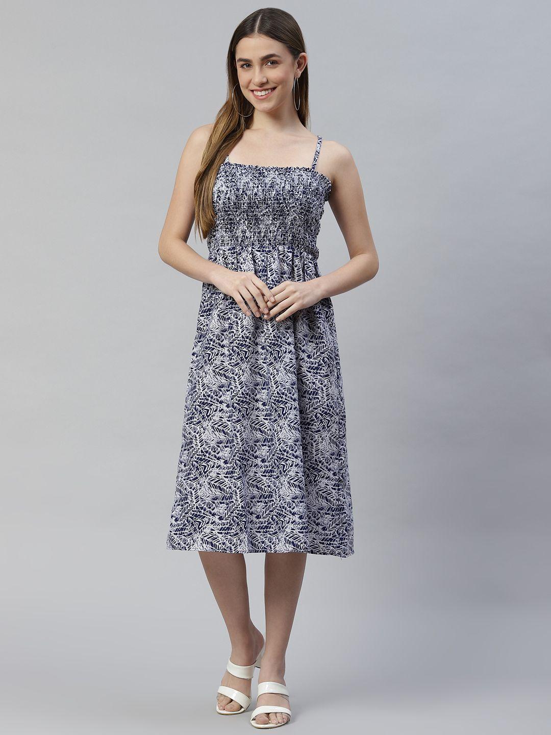 varushka-blue-&-white-tropical-crepe-midi-dress