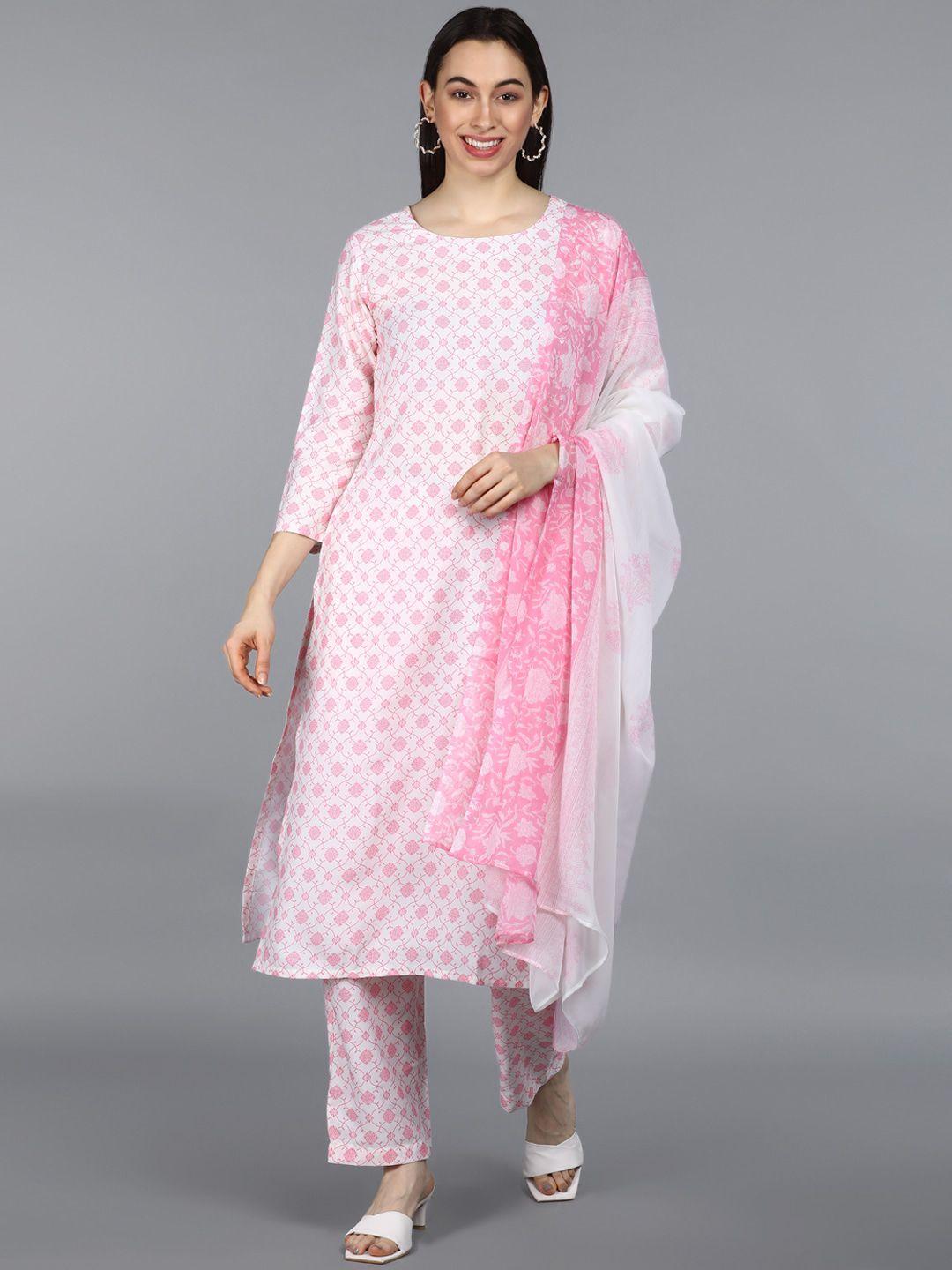 ahika-women-white-ethnic-motifs-printed-kurta-with-trousers-&-with-dupatta