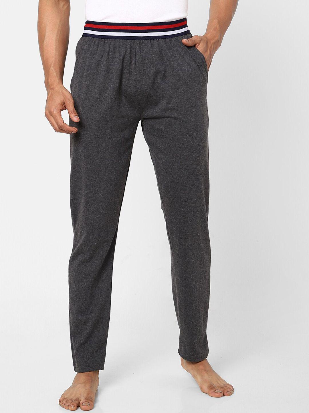 ajile-by-pantaloons-men-grey-melange-lounge-pants