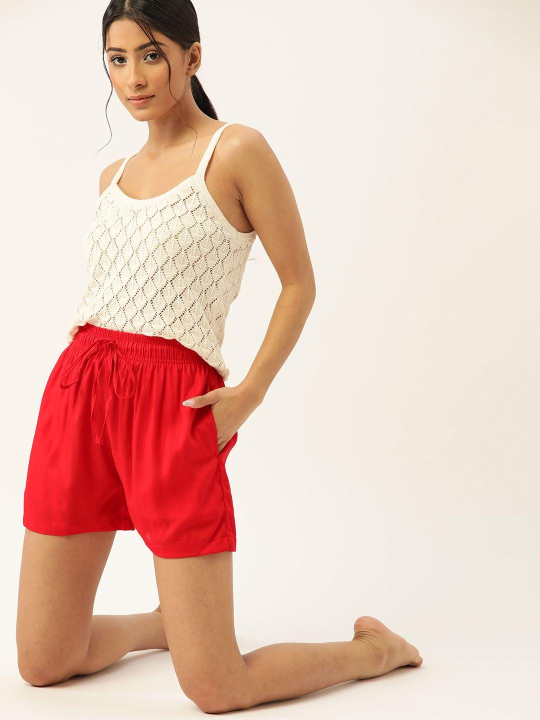 etc-women-red-lounge-shorts