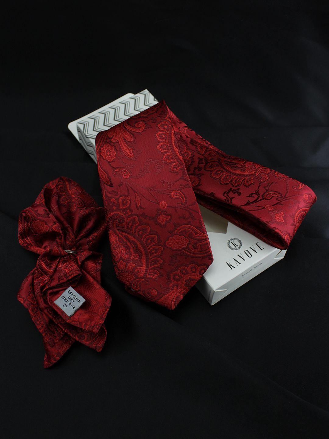 kovove-men-red-floral-accessory-gift-set