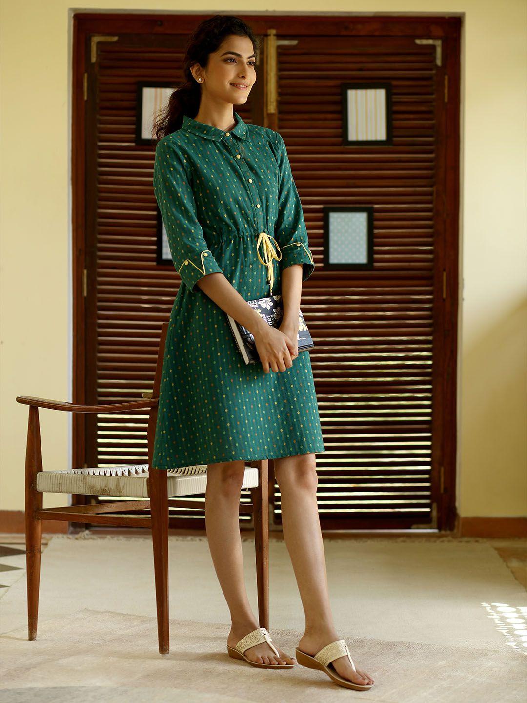 aurelia-green-printed-pure-cotton-a-line-dress