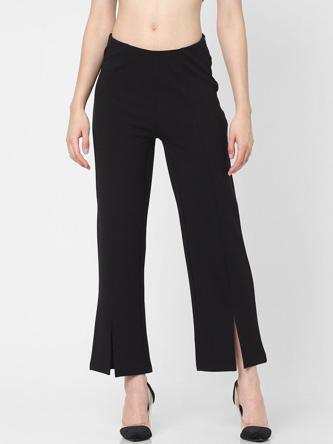 only-women-black-solid-relaxed-fit-jeggings