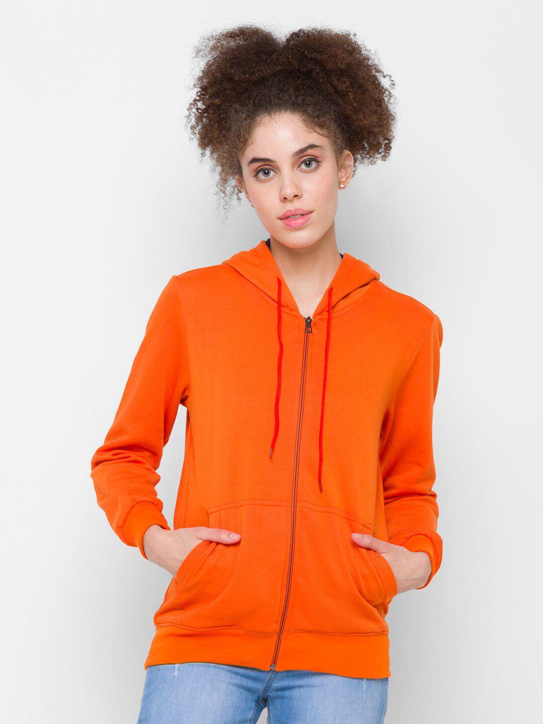 globus-women-orange-hooded-sweatshirt