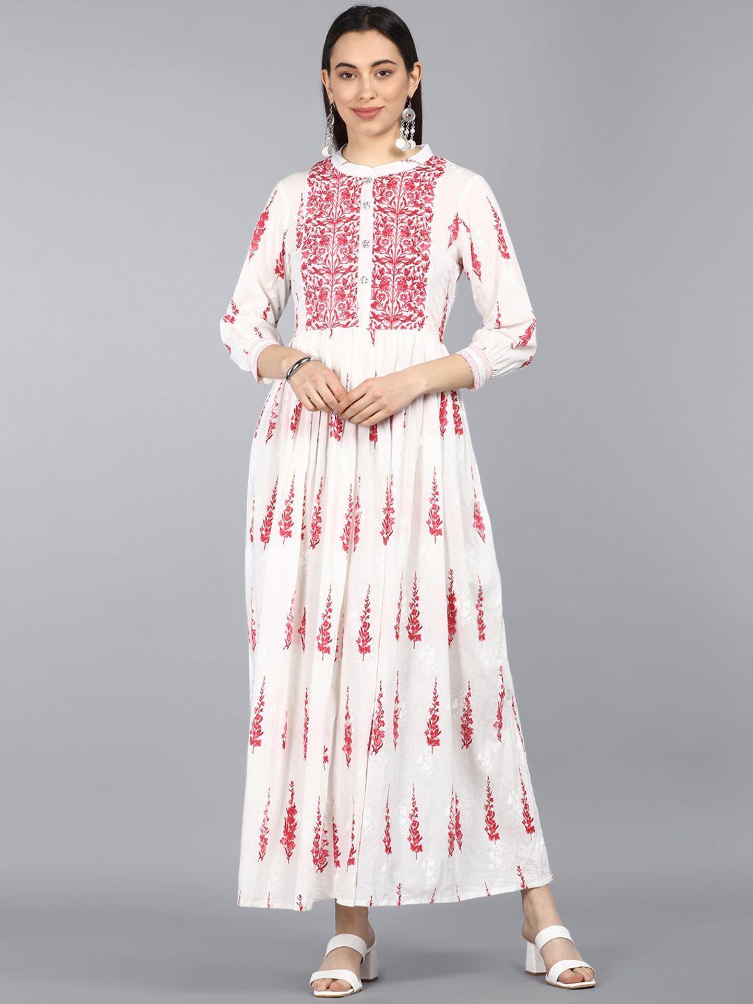 ahika-white-&-red-floral-ethnic-a-line-cotton-maxi-dress