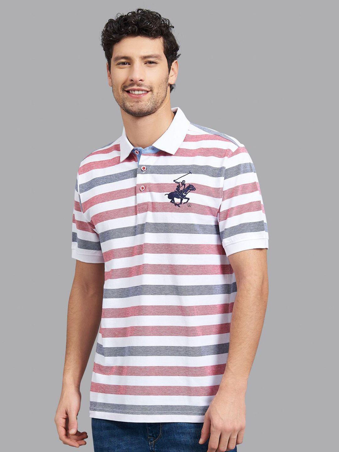 beverly-hills-polo-club-men-white-&-coral-striped-polo-collar-t-shirt