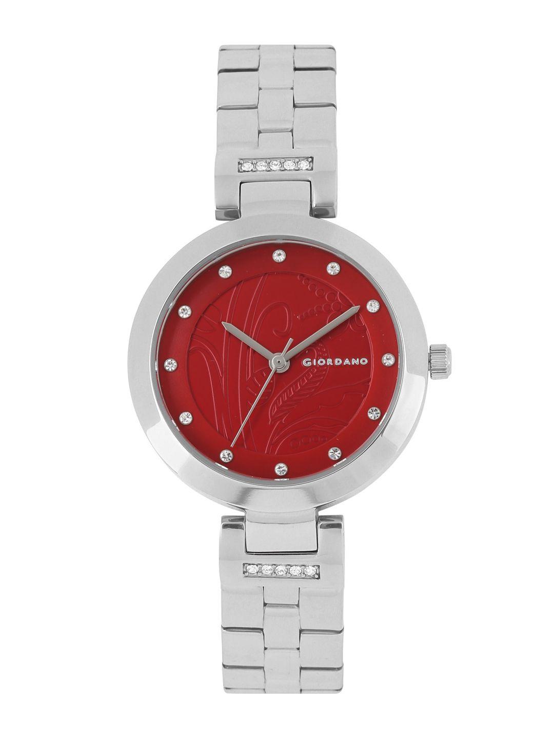 giordano-women-maroon-analogue-watch-2784-11