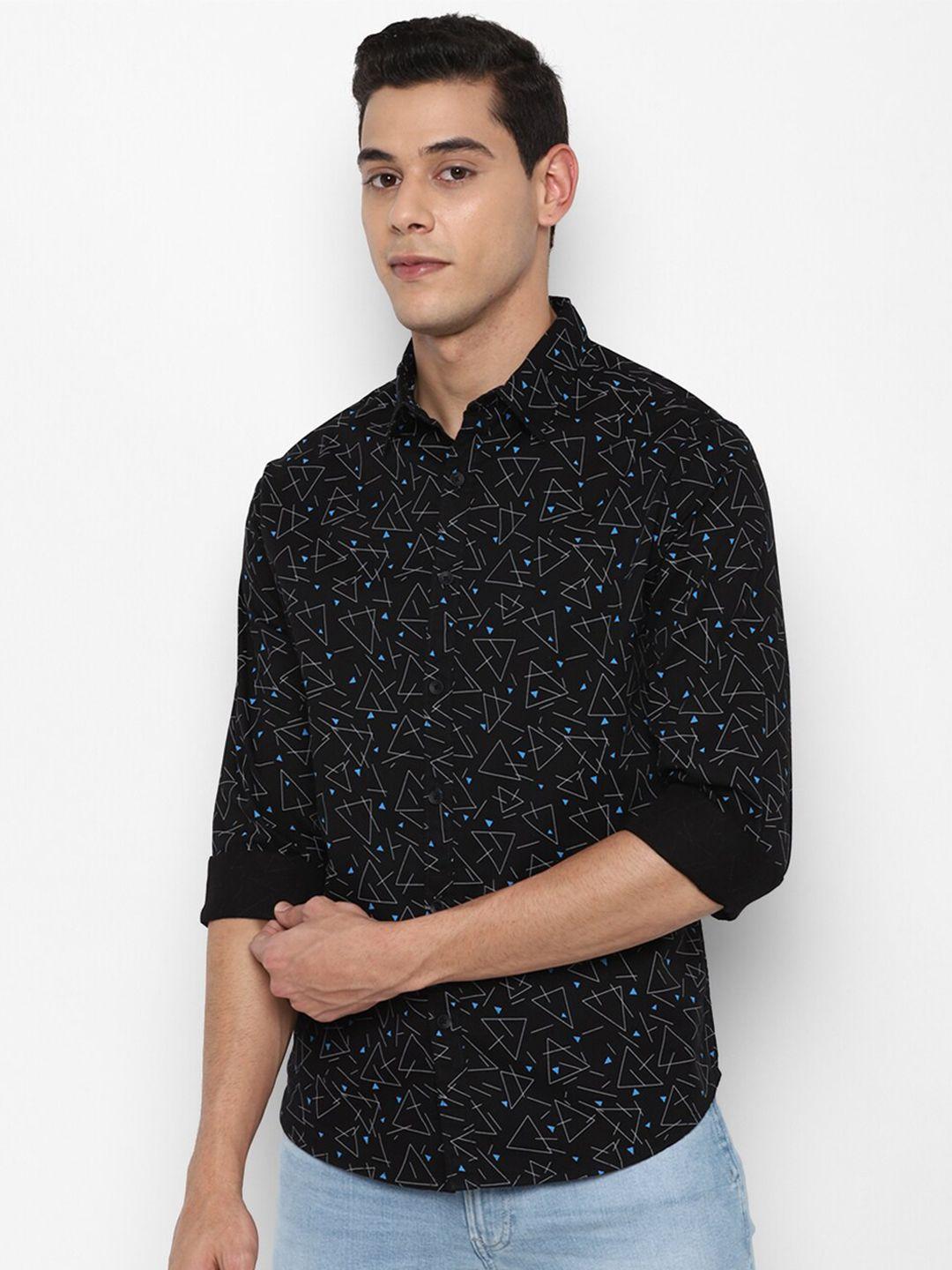 forever-21-men-black-printed-regular-fit-pure-cotton-casual-shirt