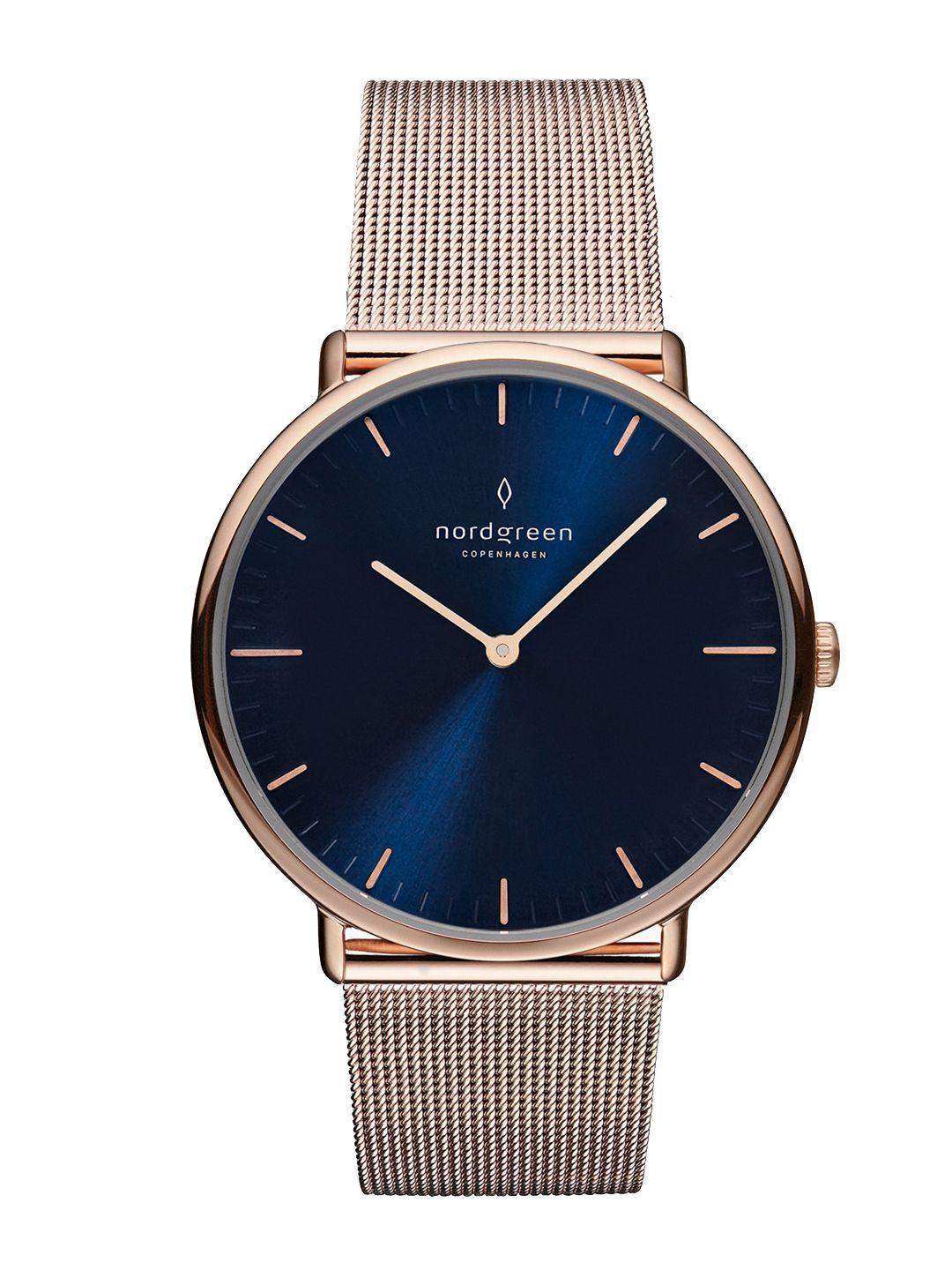 nordgreen-women-blue-&-rose-gold-bracelet-style-straps-analogue-watch-nr32rgmerona