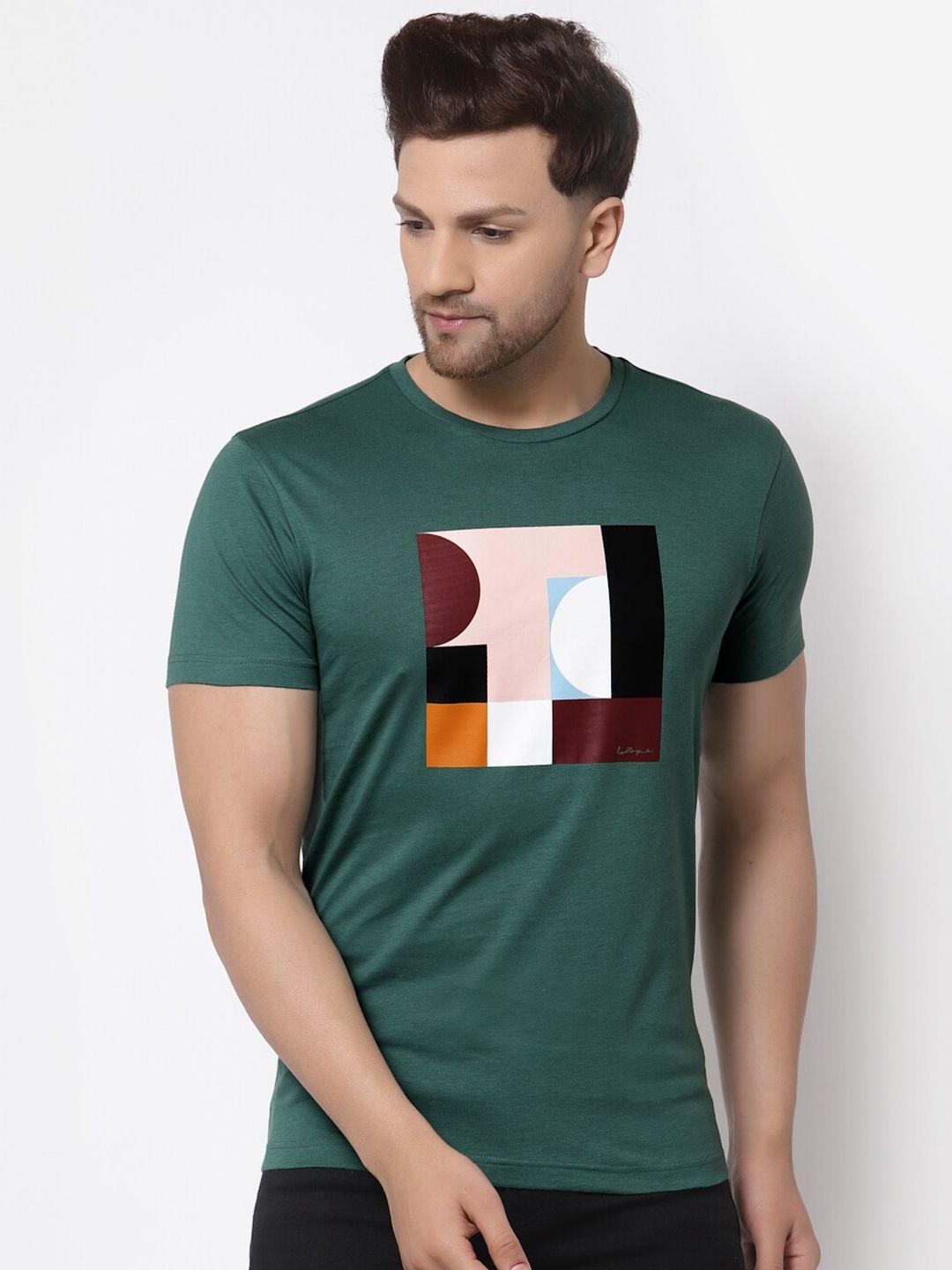 red-tape-men-green-printed-pure-cotton-t-shirt