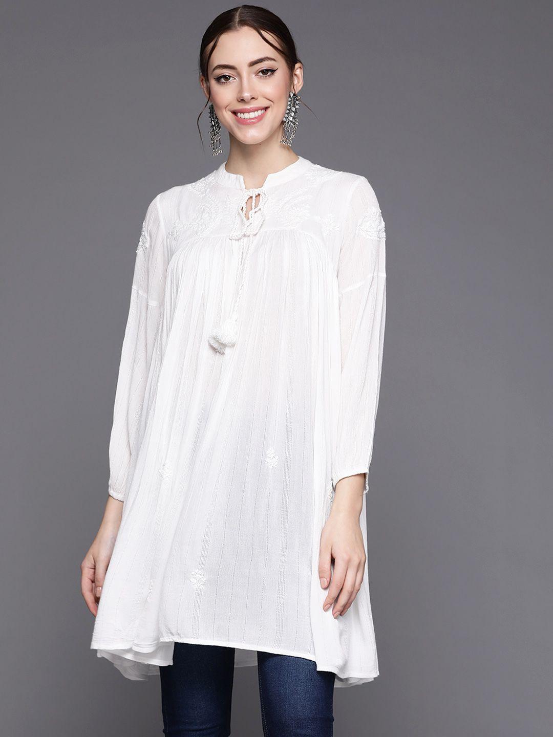 indo-era-white-woven-design-kurti