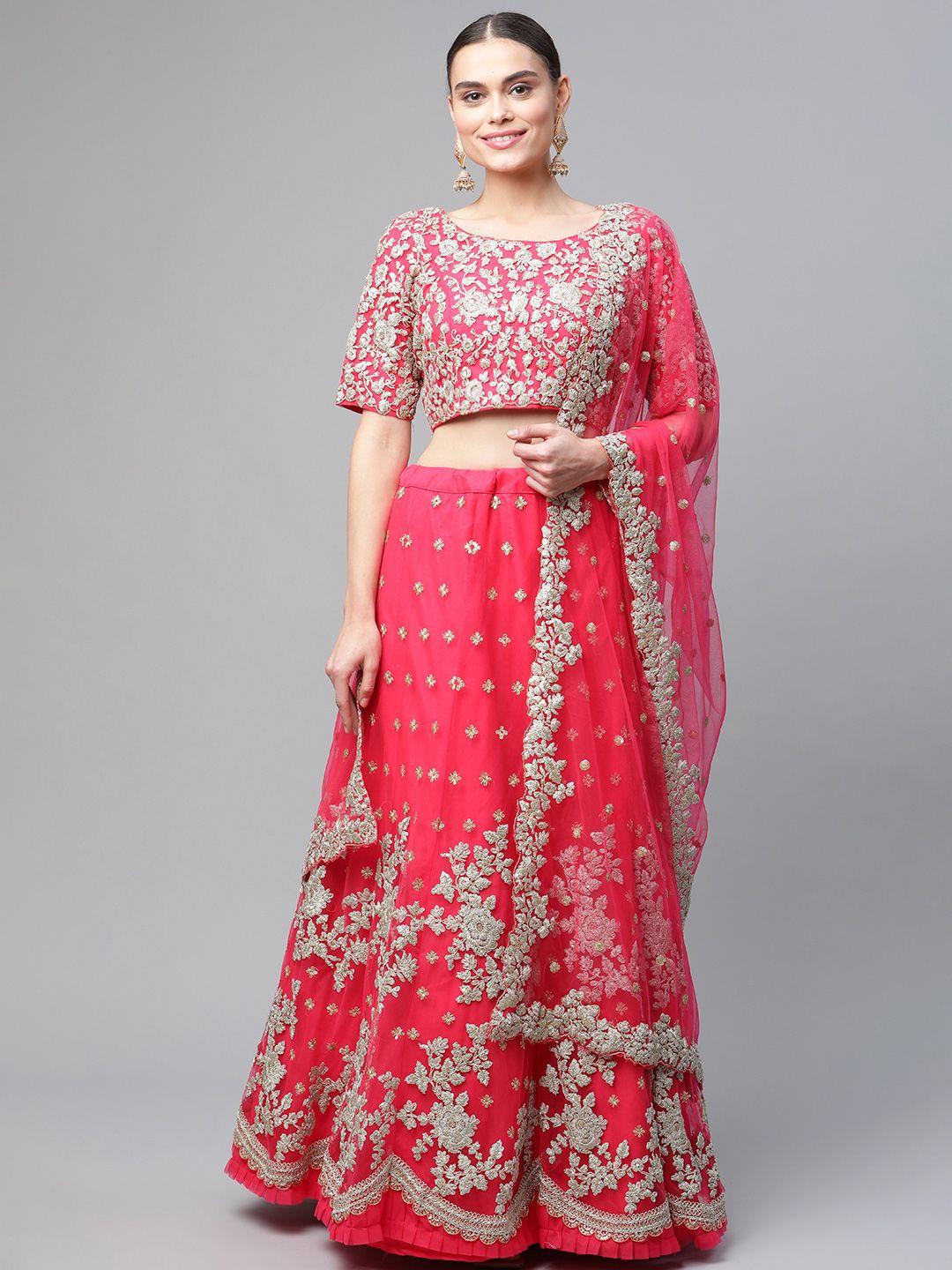 readiprint-fashions-pink-&-silver-toned-embroidered-thread-work-semi-stitched-lehenga-&-unstitched-blouse