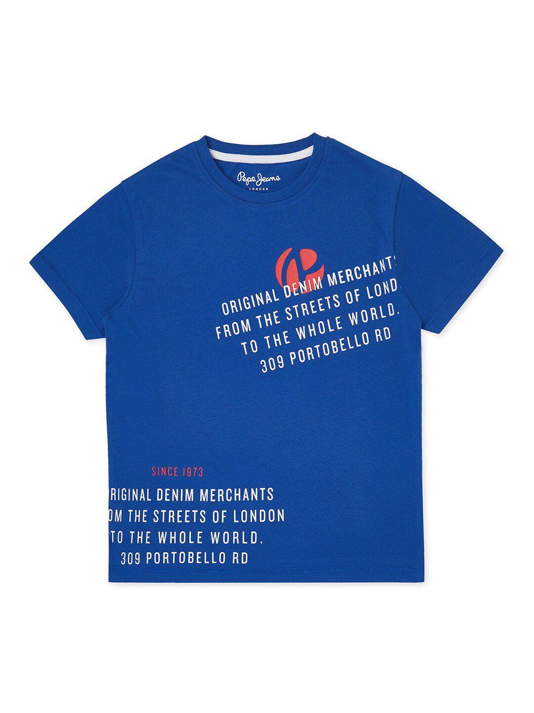 pepe-jeans-boys-blue-typography-regular-fit-printed-t-shirt