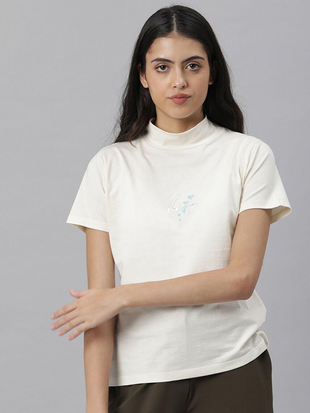 rareism-women-off-white-pure-cotton-slim-fit-t-shirt