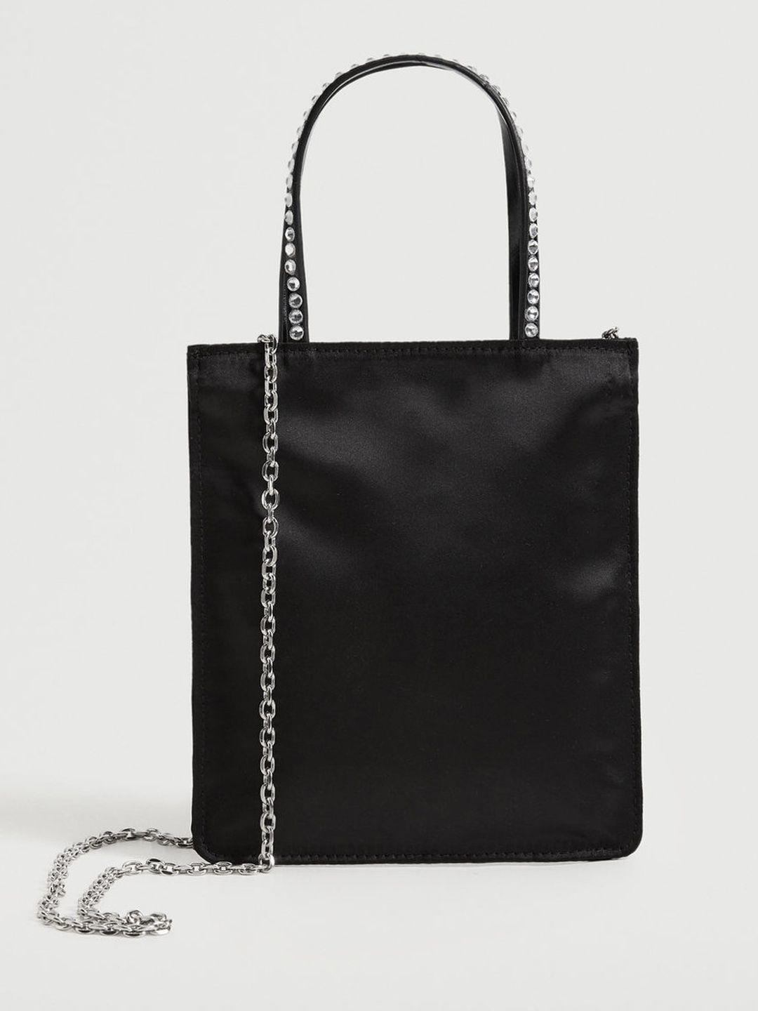mango-black-structured-handheld-bag