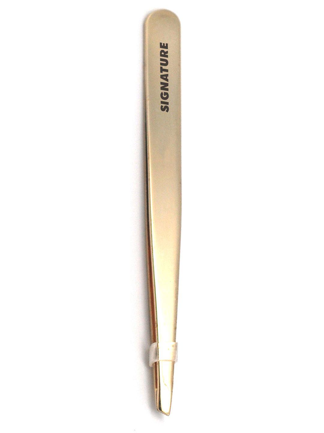 basicare-signature-gold-slant-tweezers-with-case