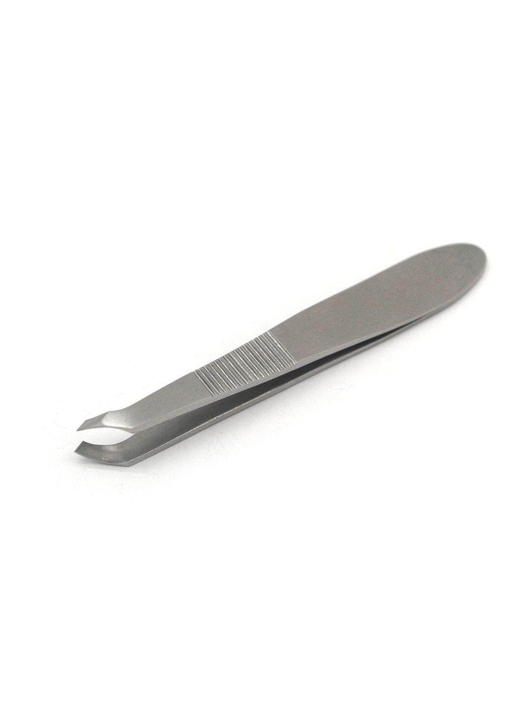 basicare-signature-stainless-steel-cuticle-tweezers-with-drawstring-pouch