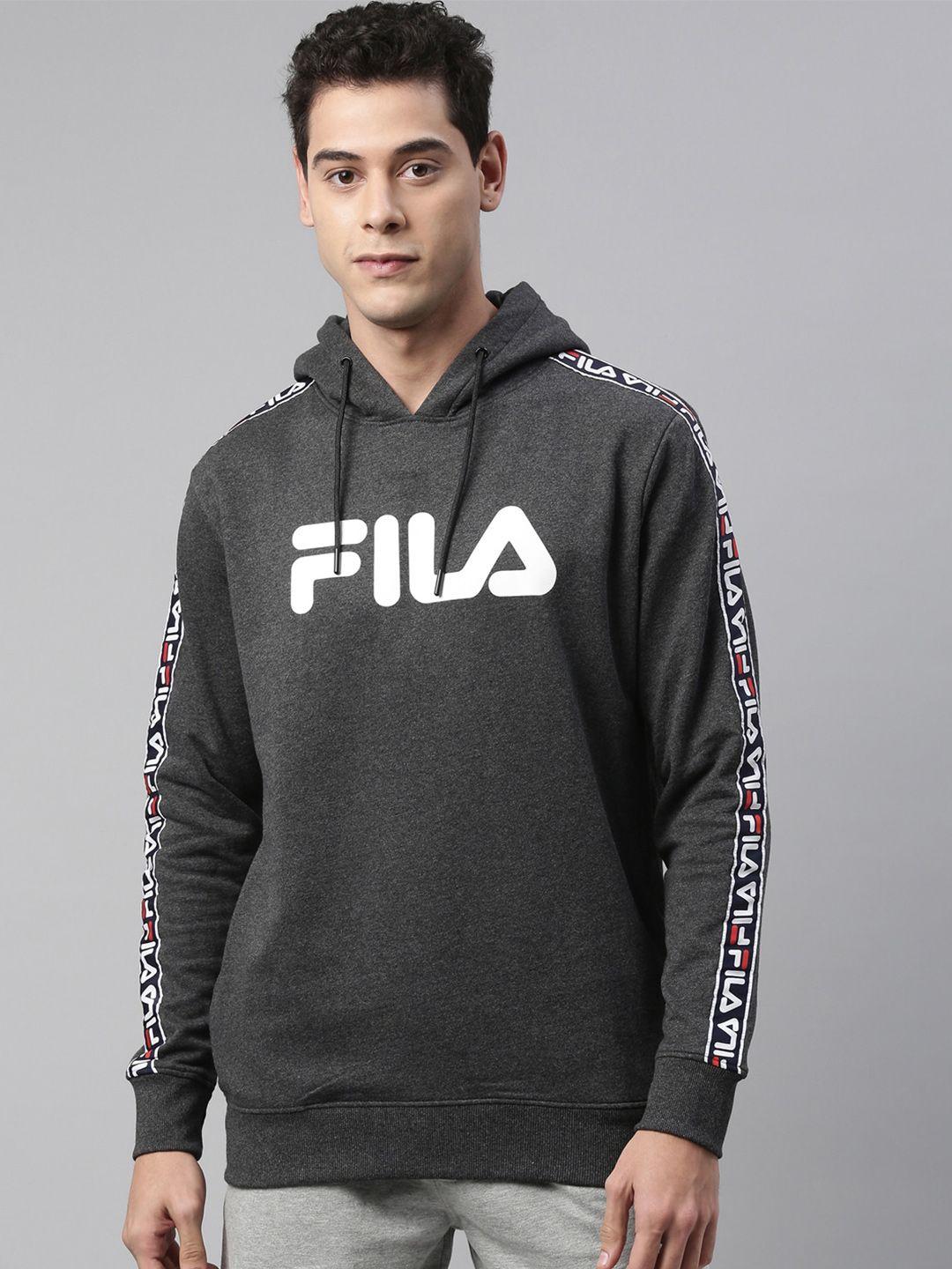 fila-men-charcoal-printed-hooded-sweatshirt