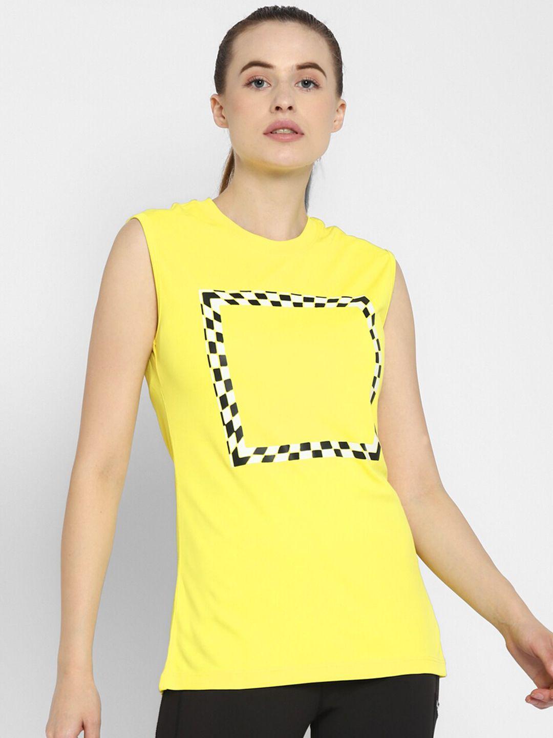 off-limits-women-yellow-printed-t-shirt