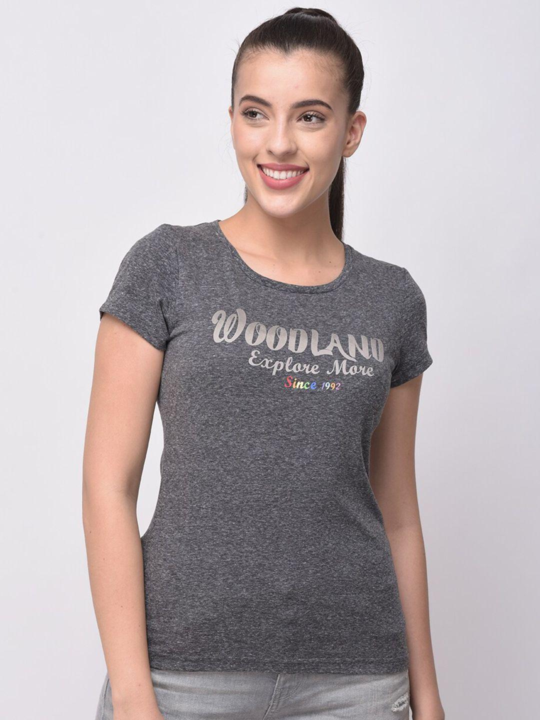 woodland-women-grey-typography-t-shirt