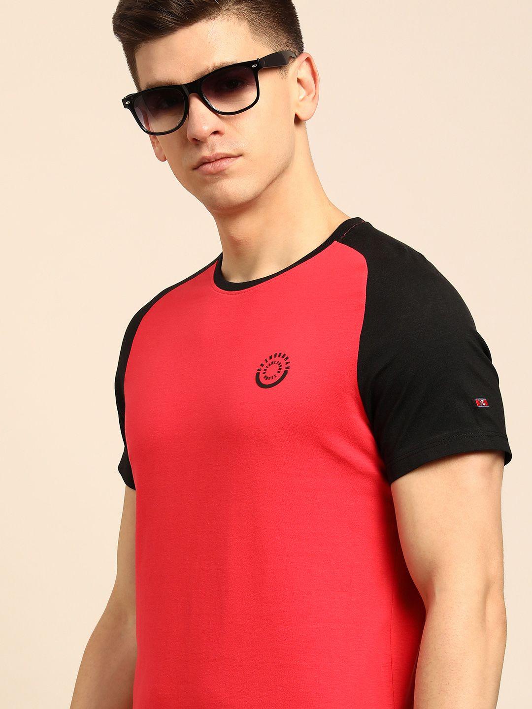 being-human-men-coral-red-pure-cotton-t-shirt