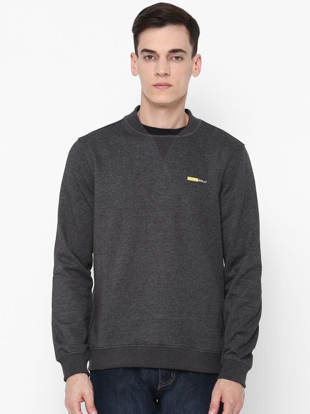 allen-solly-men-charcoal-grey-pure-cotton-sweatshirt
