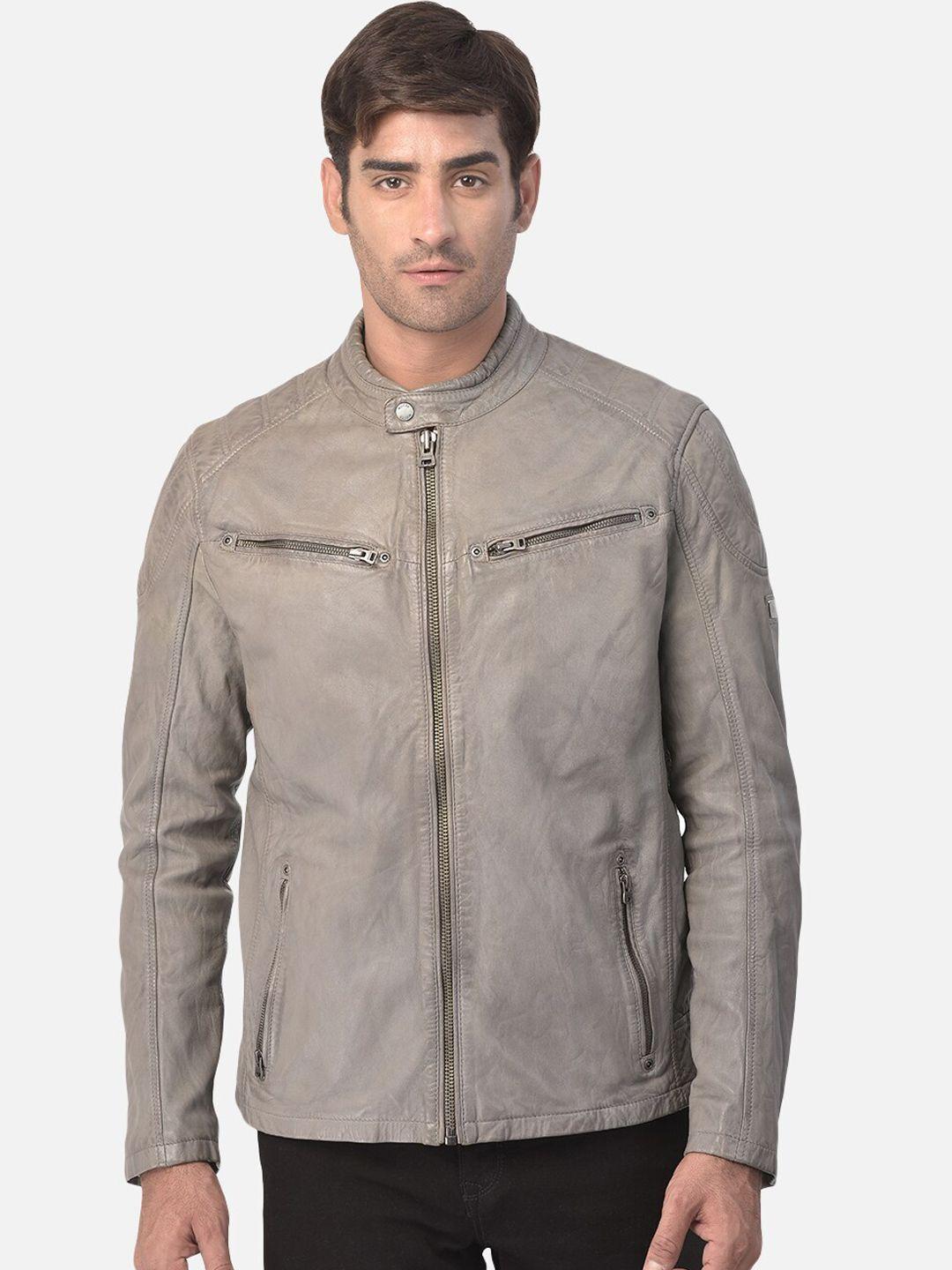 woods-men-grey-leather-water-resistant-sporty-jacket