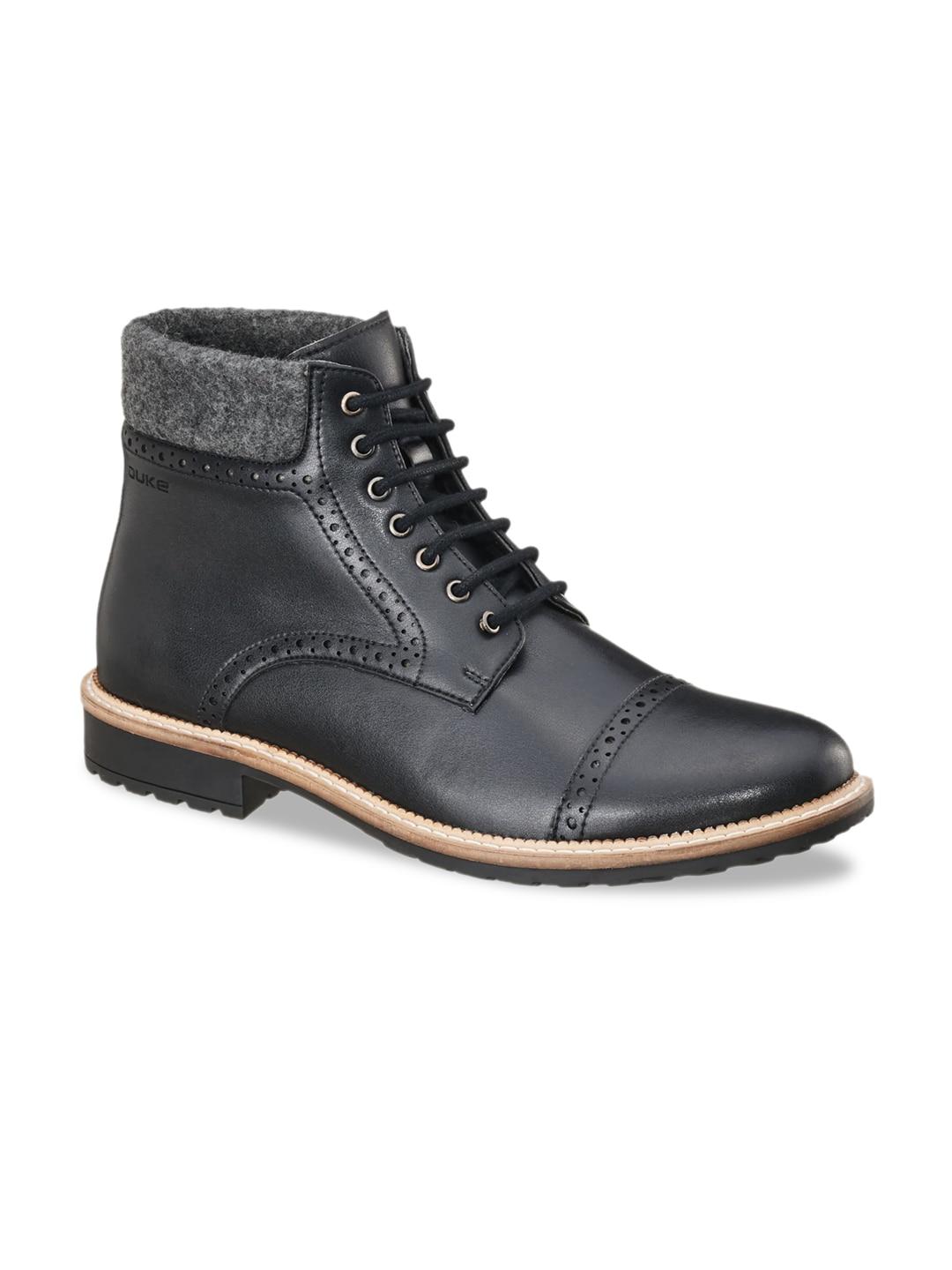 duke-men-black-perforations-flat-boots