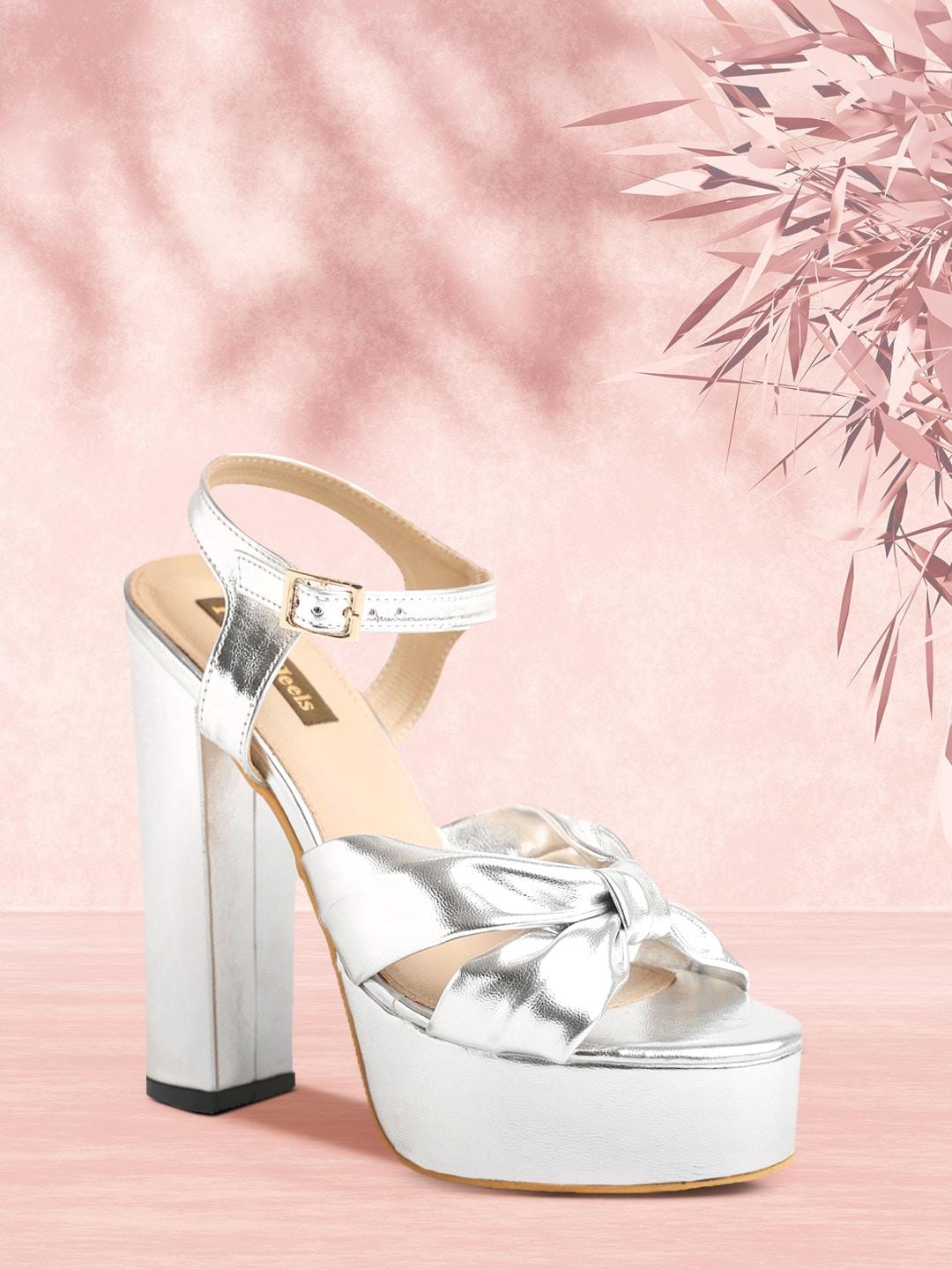 flat-n-heels-silver-toned-block-peep-toes-with-buckles