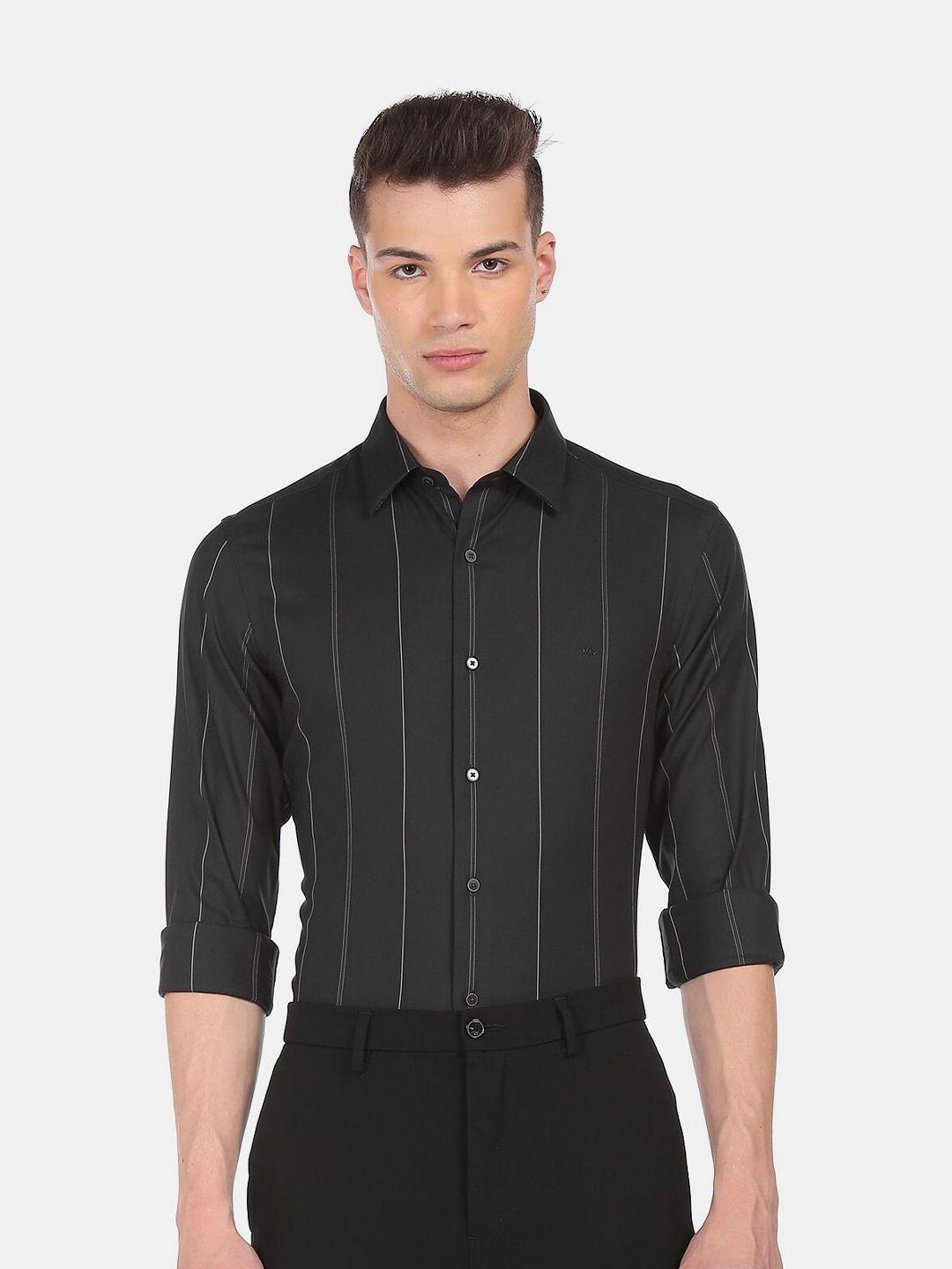 arrow-new-york-men-black-slim-fit-striped-casual-shirt