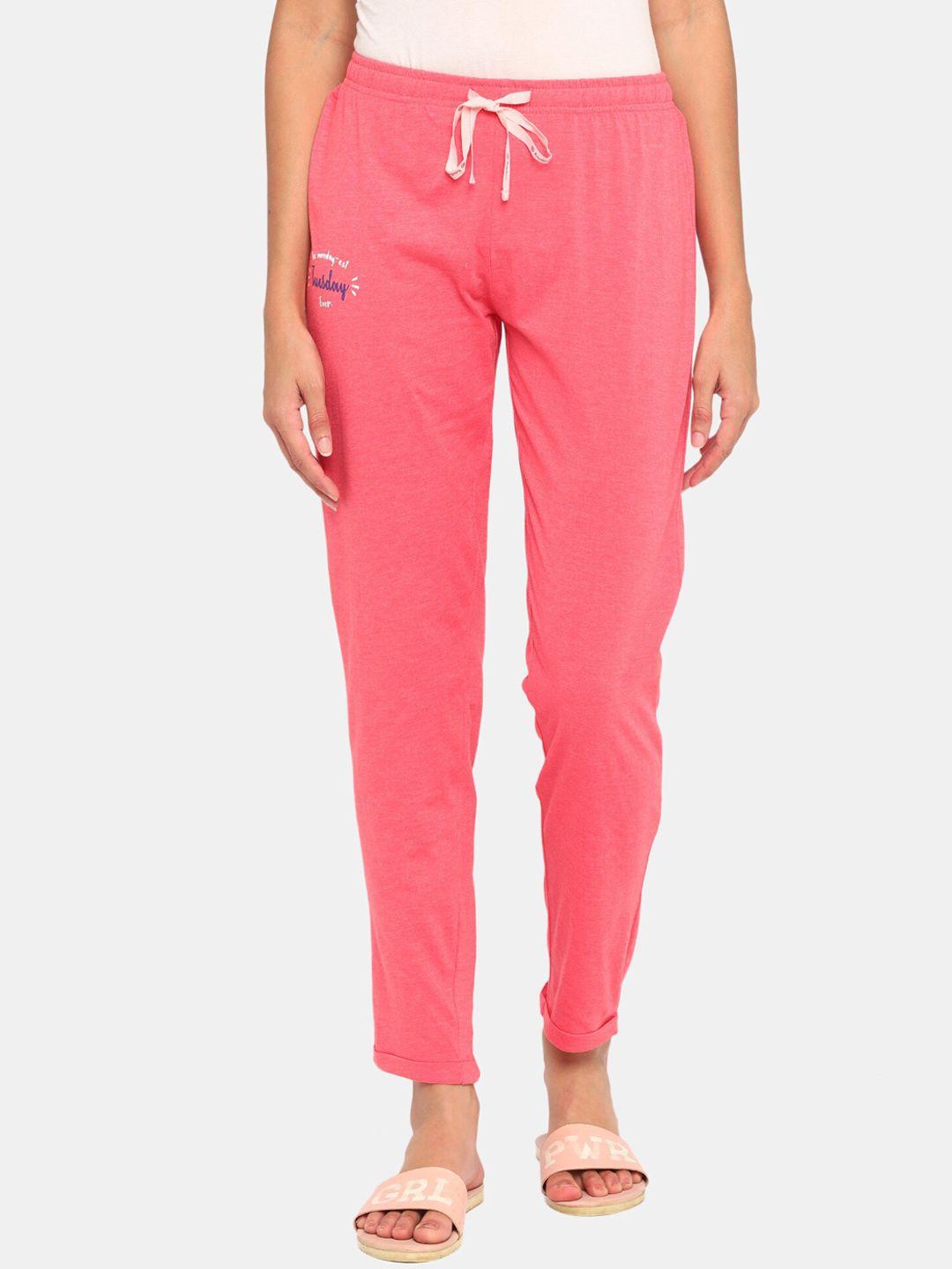 rosaline-by-zivame-women-pink-solid-lounge-pants