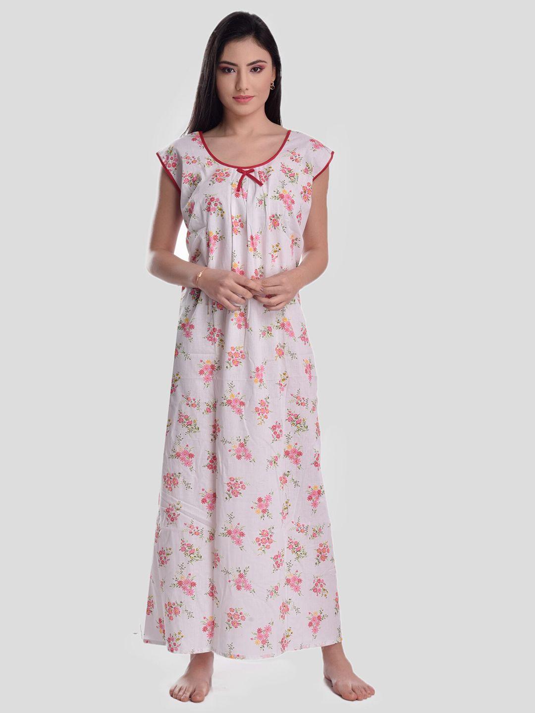 cierge-women-pink-floral-maxi-nightdress