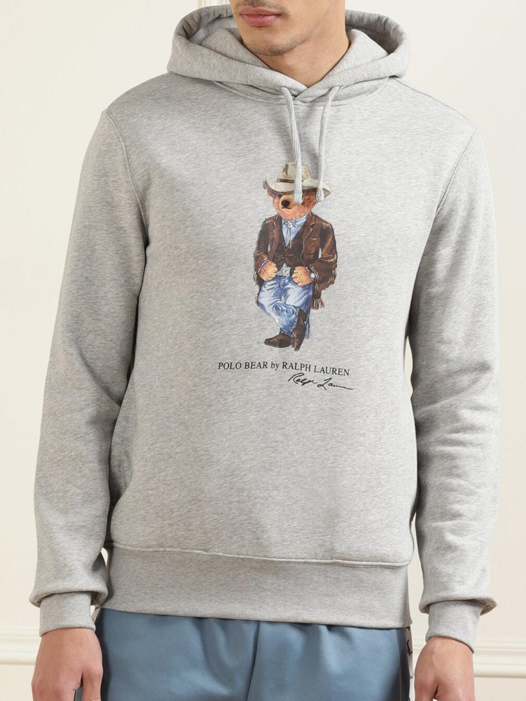 polo-ralph-lauren-men-grey-printed-hooded-pure-cotton-sweatshirt