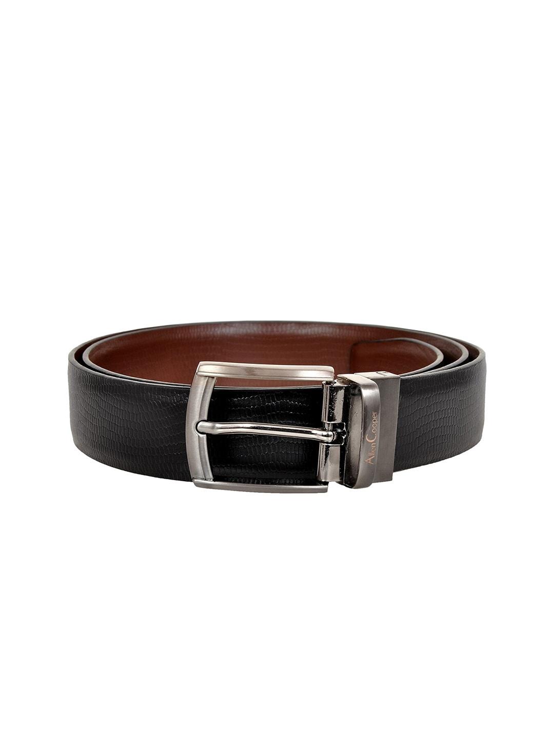 allen-cooper-men-black-&-brown-textured-reversible-leather-belt