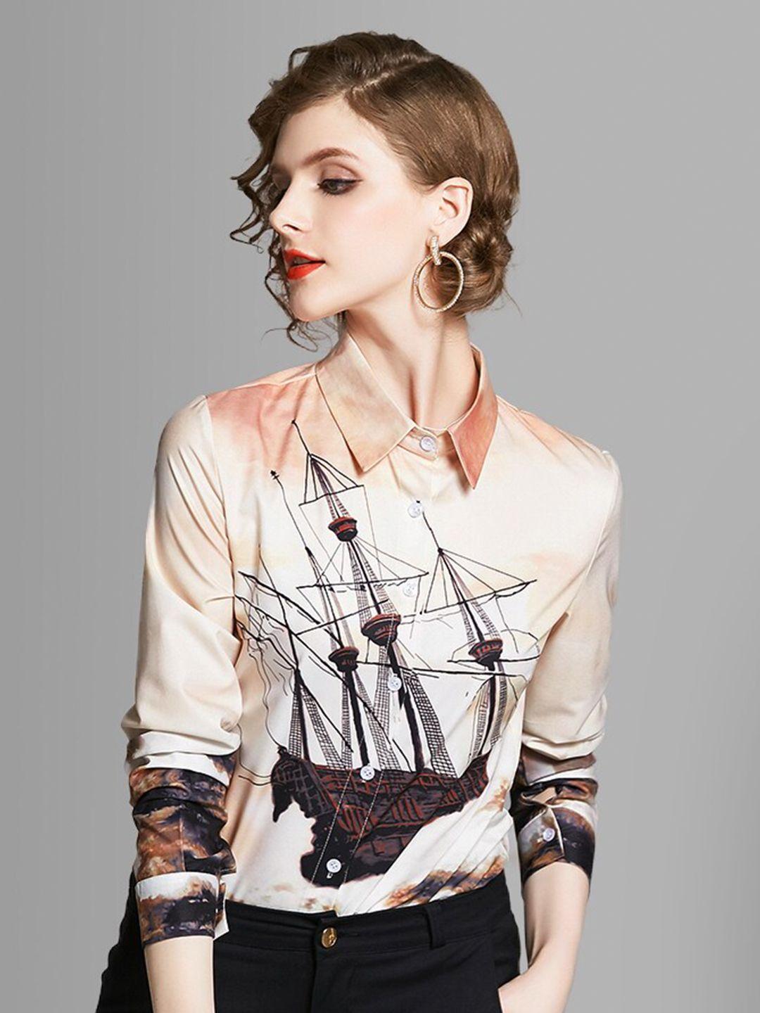 jc-collection-women-multicoloured-nautical-print-casual-shirt