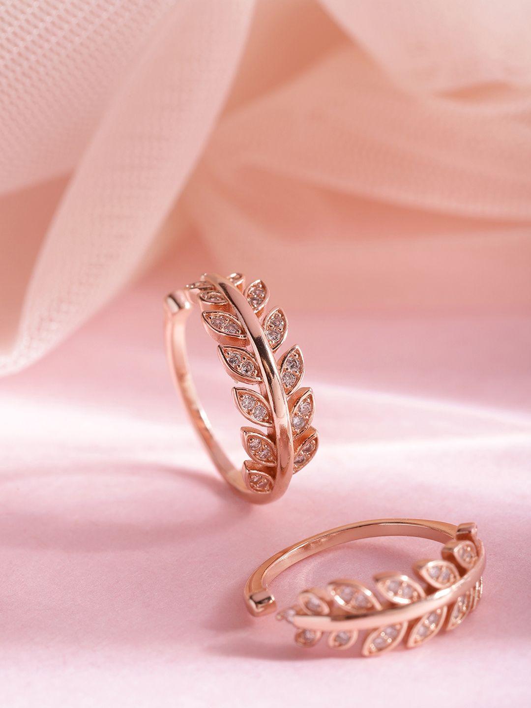 zavya-set-of-2-rose-gold-plated-925-sterling-silver-cz-studded-leafy-adjustable-toe-rings