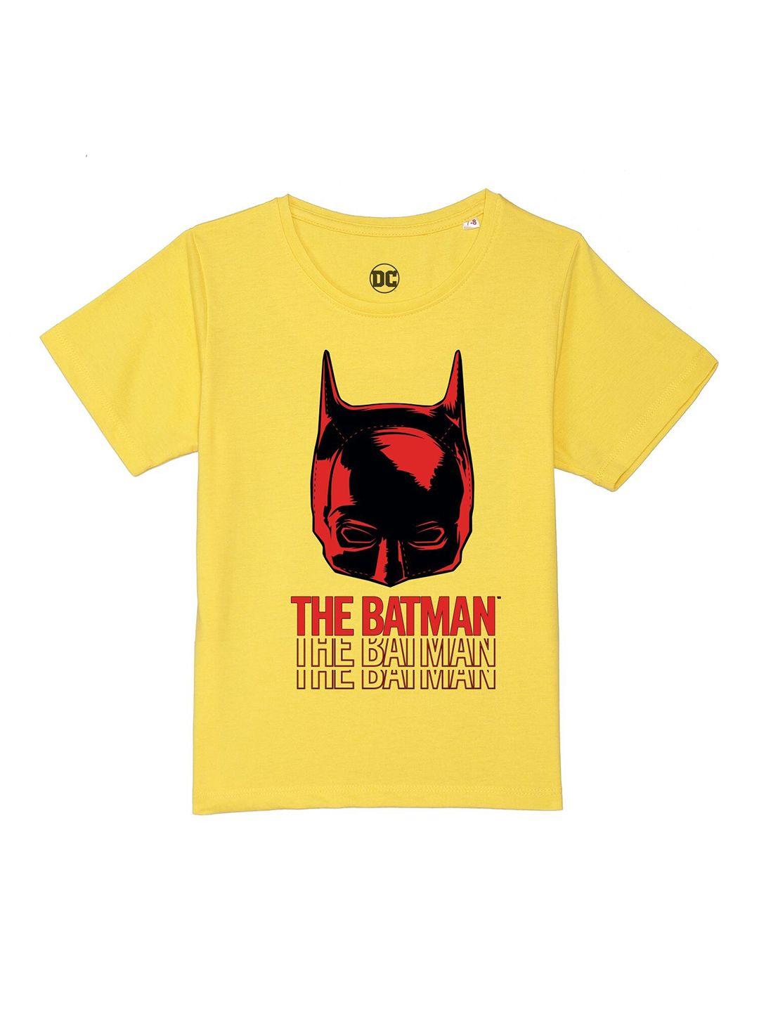 dc-by-wear-your-mind-boys-yellow-batman-printed-pure-cotton-t-shirt