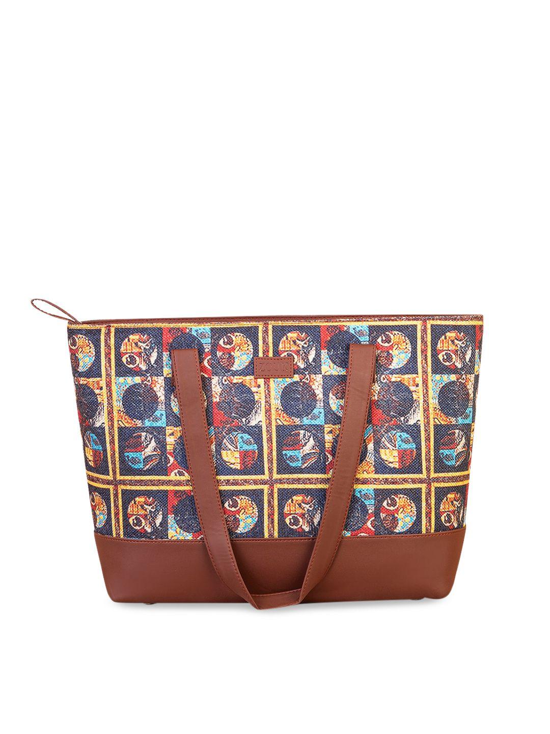 zouk-brown-ethnic-motifs-printed-shopper-tote-bag