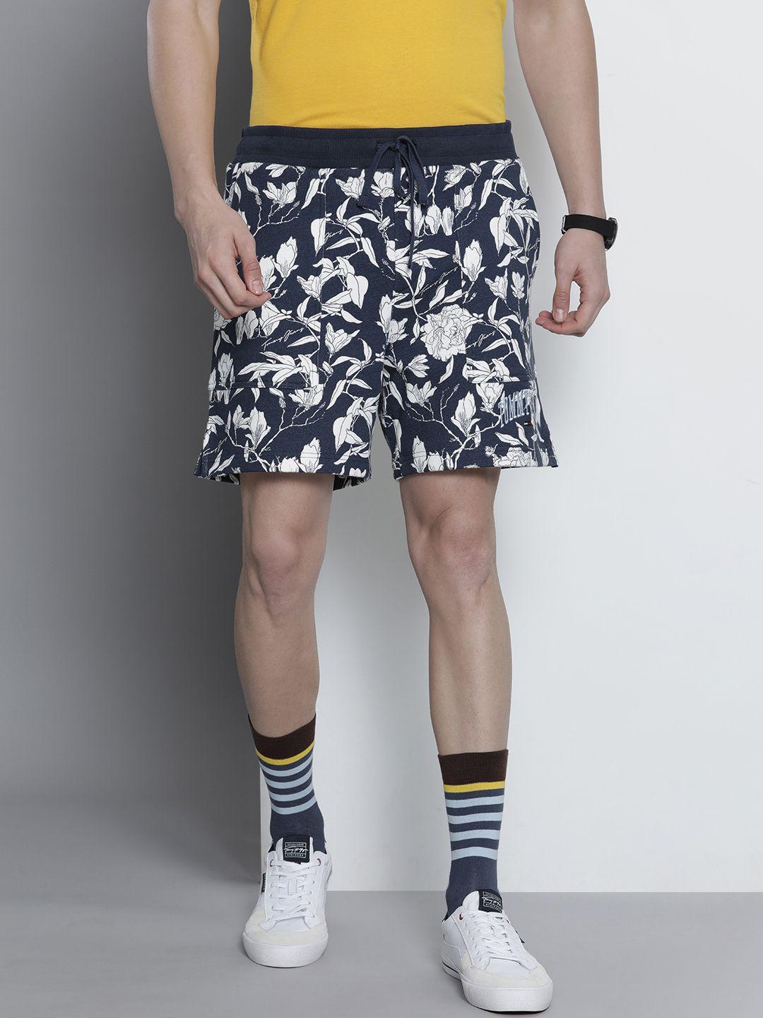 tommy-hilfiger-men-navy-blue-floral-printed-casual-regular-shorts