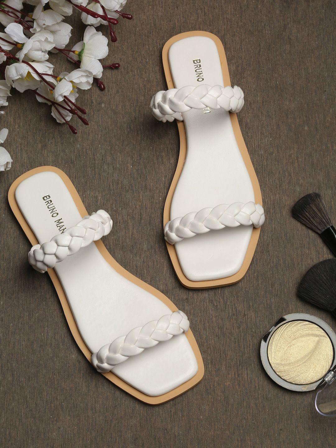 bruno-manetti-women-white-printed-open-toe-flats