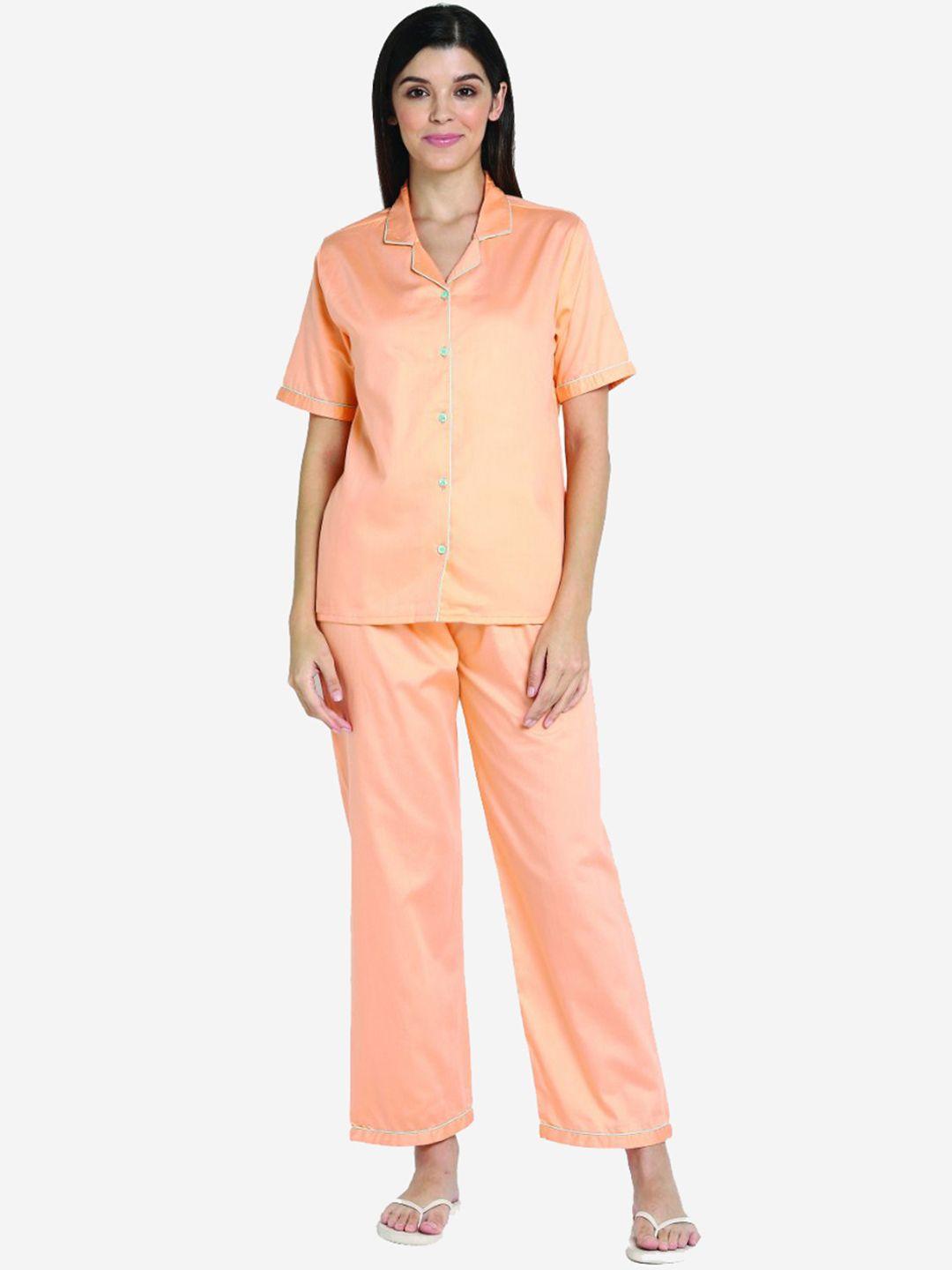 shopbloom-women-peach-coloured-night-suit