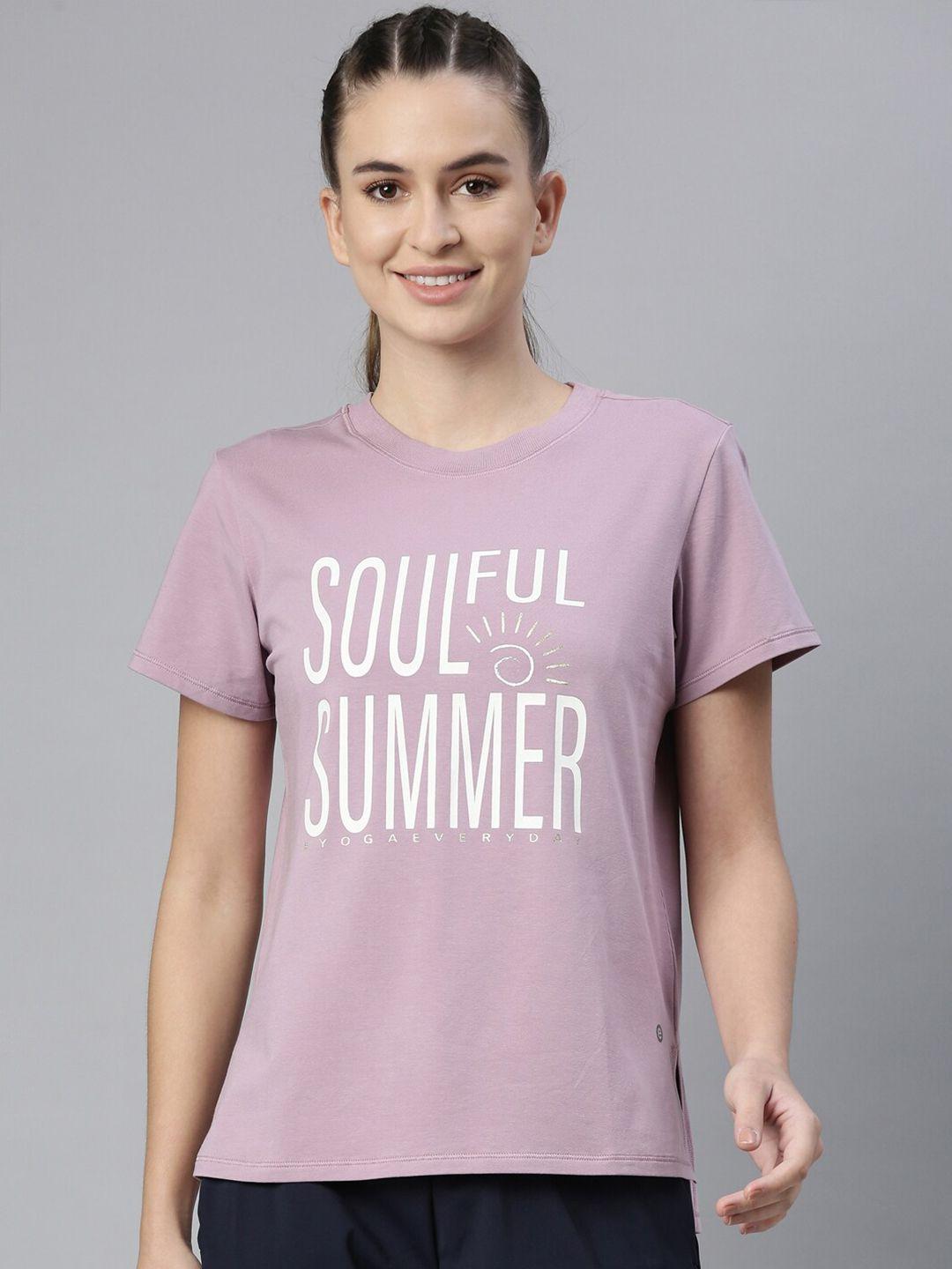 enamor-women-mauve-typography-printed-anti-odour-outdoor-t-shirt