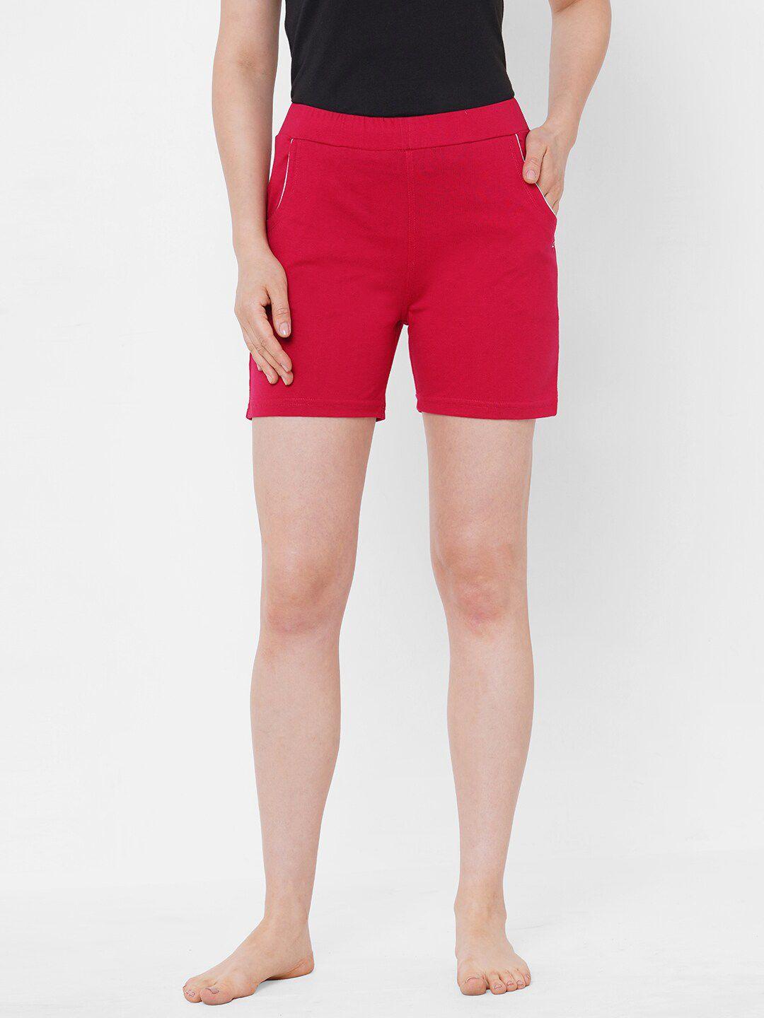 sweet-dreams-women-pink-solid-mid-rise-lounge-shorts