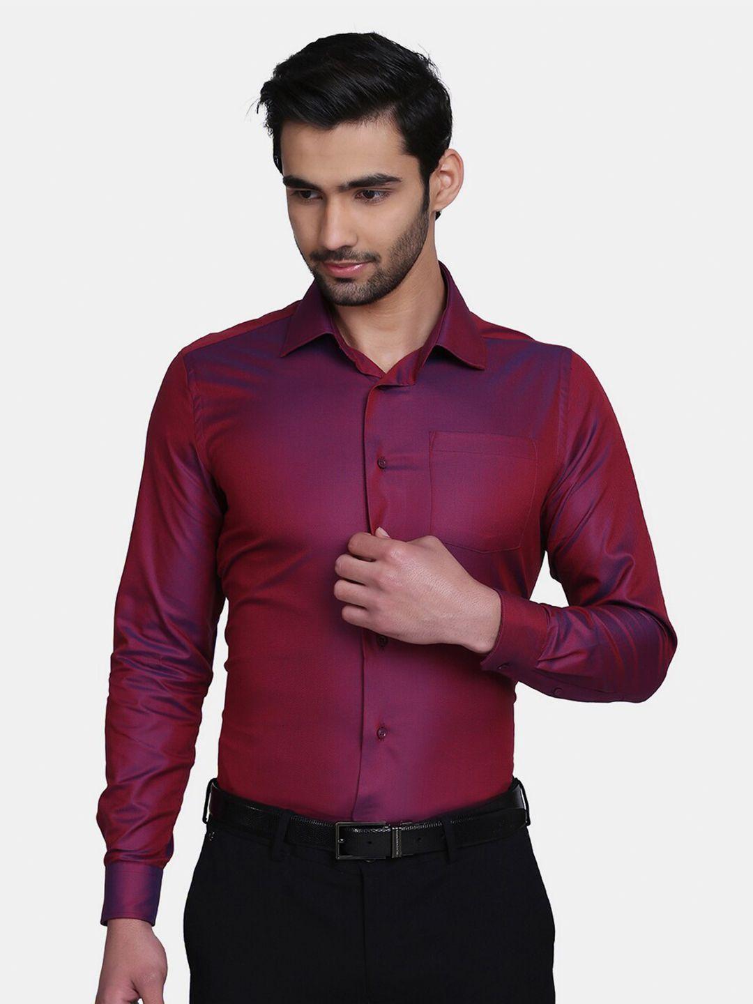 blackberrys-men-wine-red-solid-regular-fit-cotton-formal-shirt