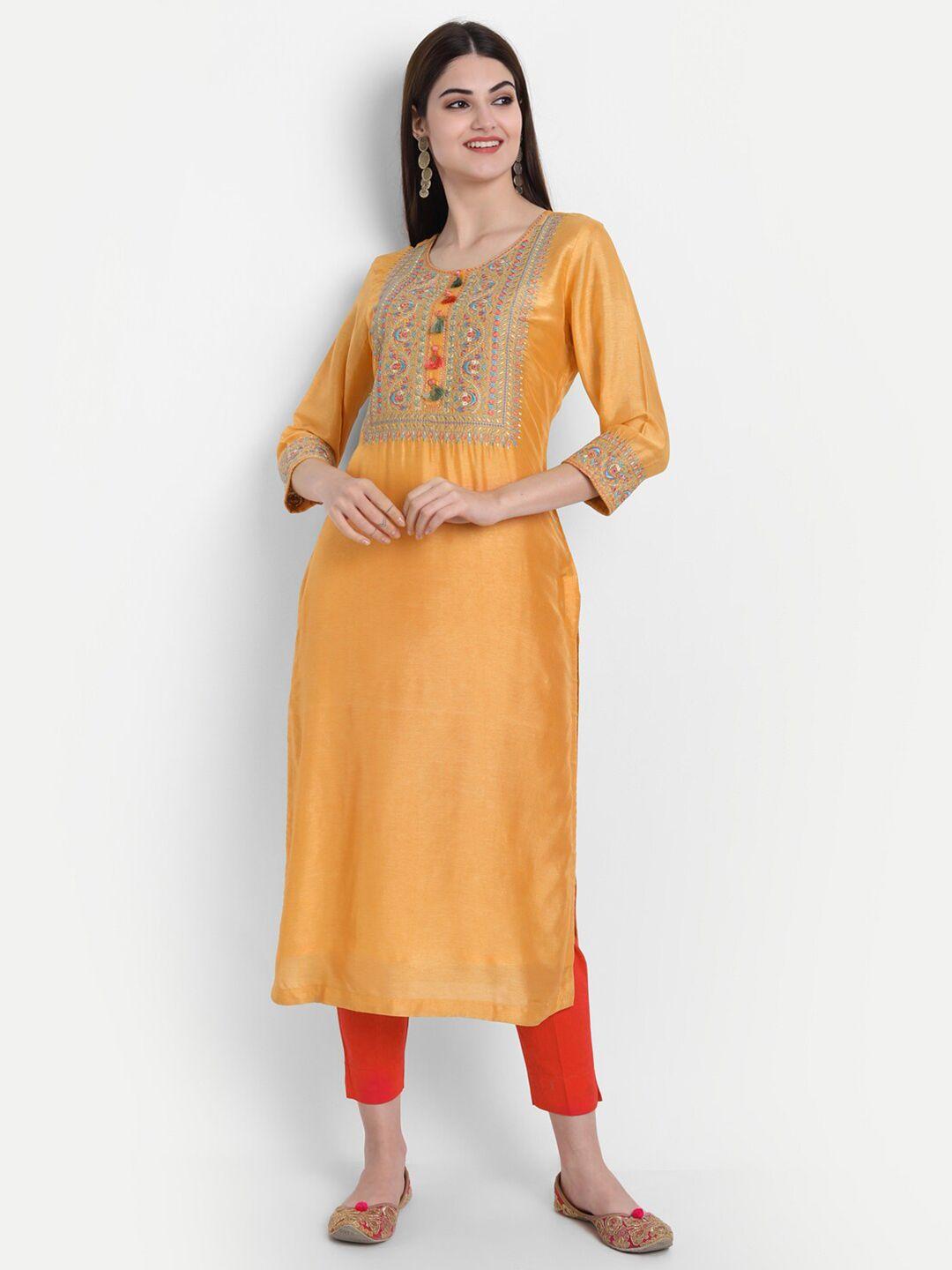 suti-mustard-yellow-ethnic-motifs-embroidered-with-mirror-work-kurta